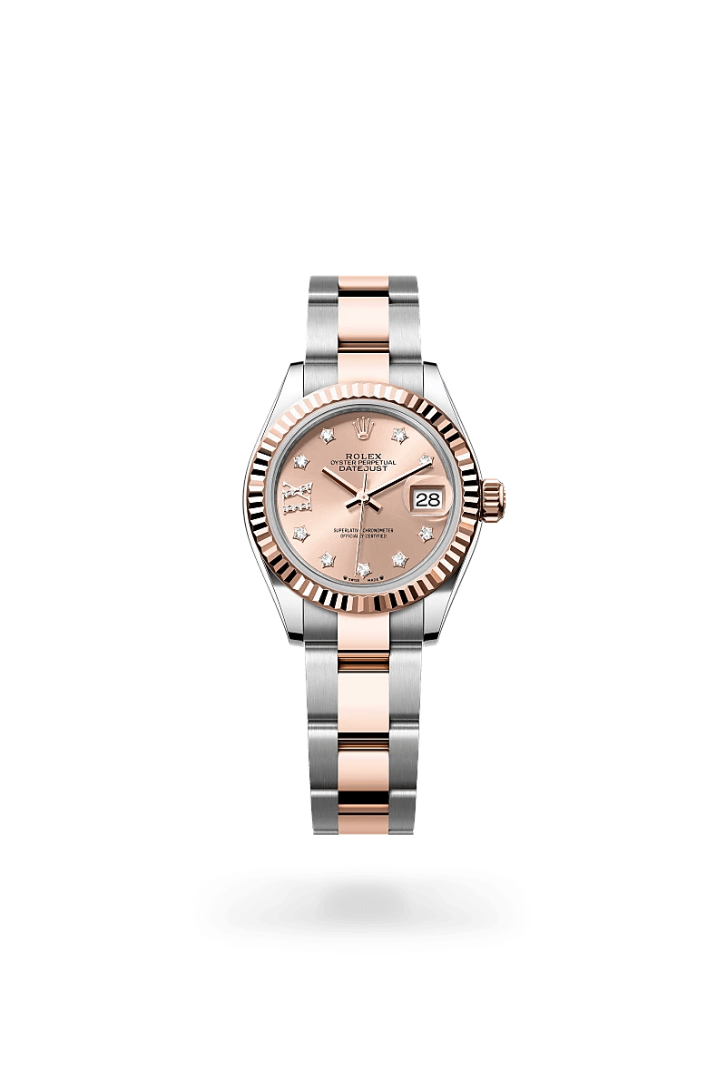 Rolex Lady-Datejust in Everose Rolesor - combination of Oystersteel and Everose gold