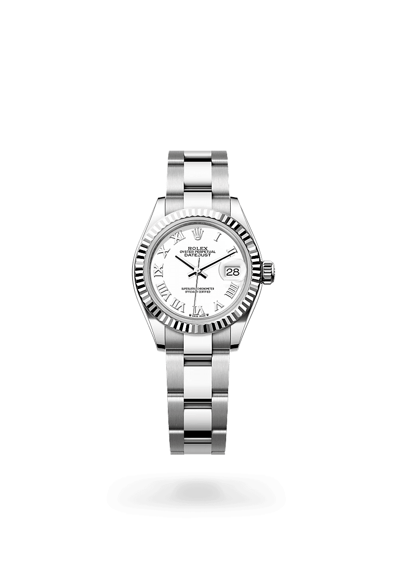 Rolex Lady-Datejust in White Rolesor - combination of Oystersteel and white gold