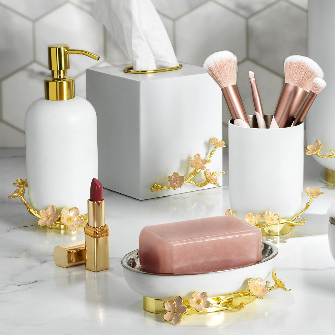 Cherry Blossom Toothbrush Holder