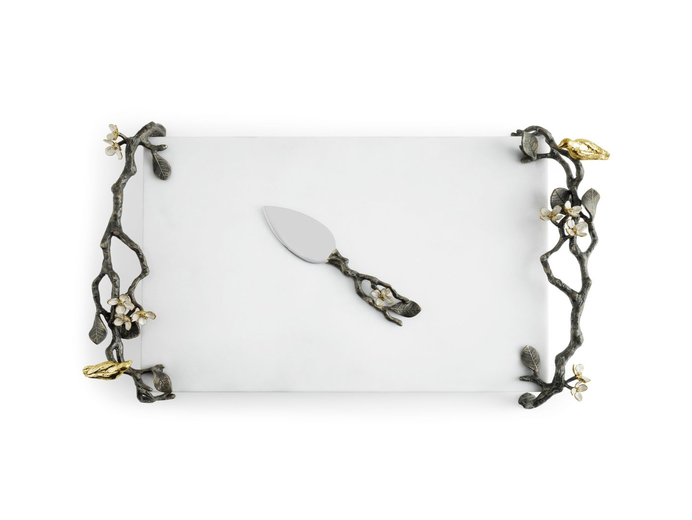 Michael Aram Lovebirds Cheese Board w/ Knife