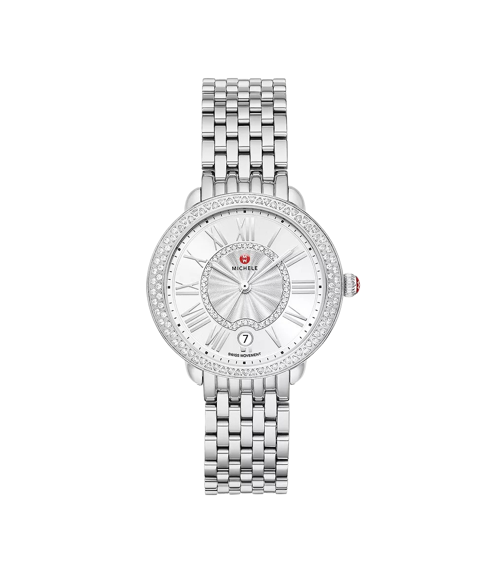 Michelle Serein Mid Stainless Steel Diamond Watch - 36mm