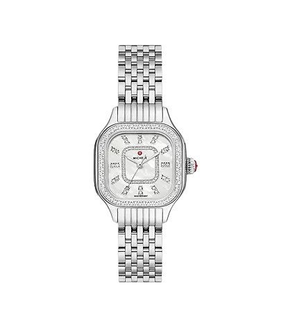 Michele Watches Meggie Diamond Stainless Steel Watch - 29mm
