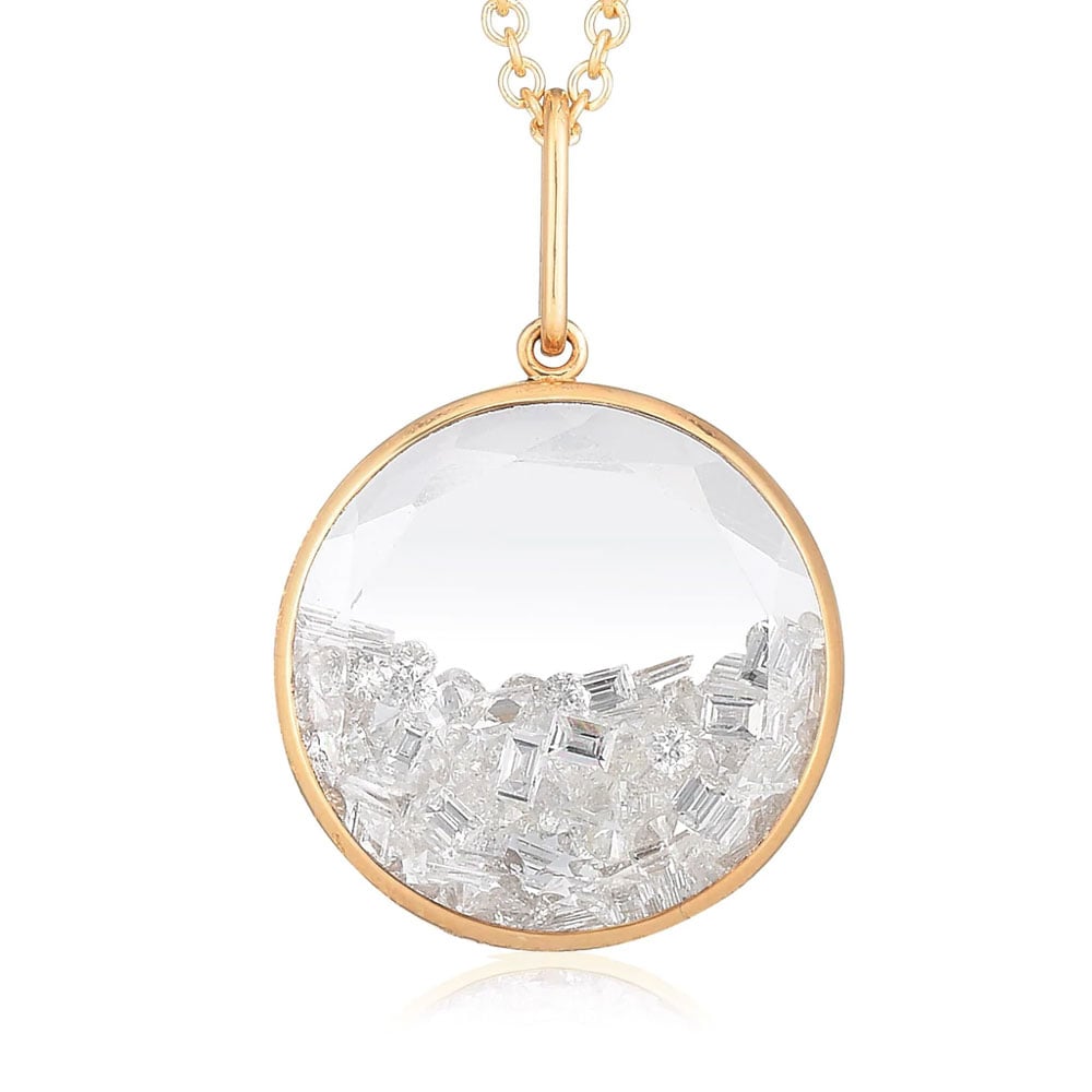 Moritz Glik "Core" 18kt Yellow Gold Diamond 20 Shaker Necklace