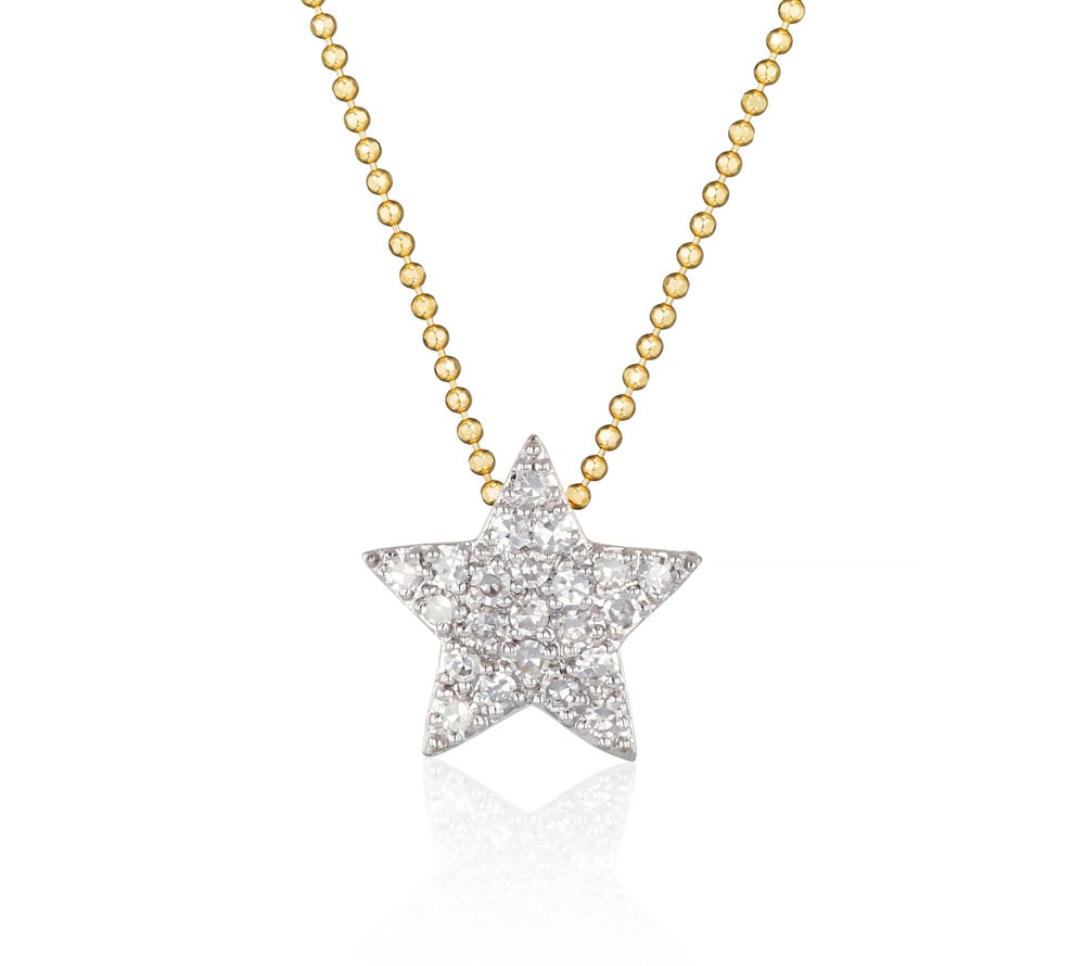Phillips House "Affair" Infinity 14kt Yellow Gold Mini Diamond Star Necklace