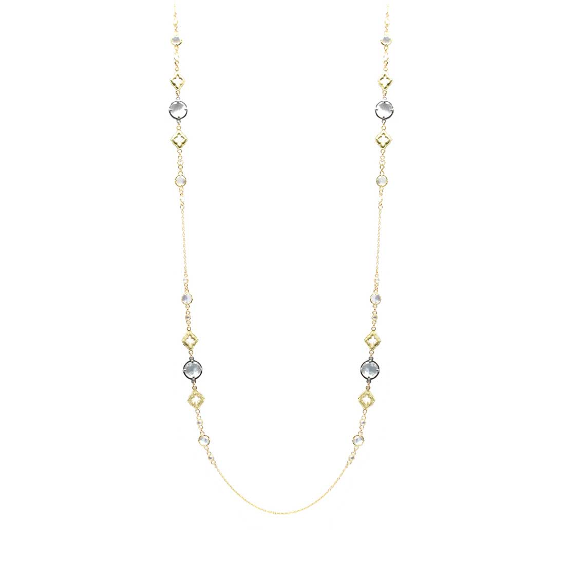 Armenta  "Sueno" Crivelli Oval Link Necklace in 18kt Yellow Gold