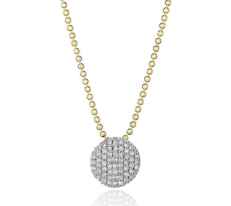Phillips House "Affair" Mini 14kt Yellow Gold Diamond Infinity Necklace