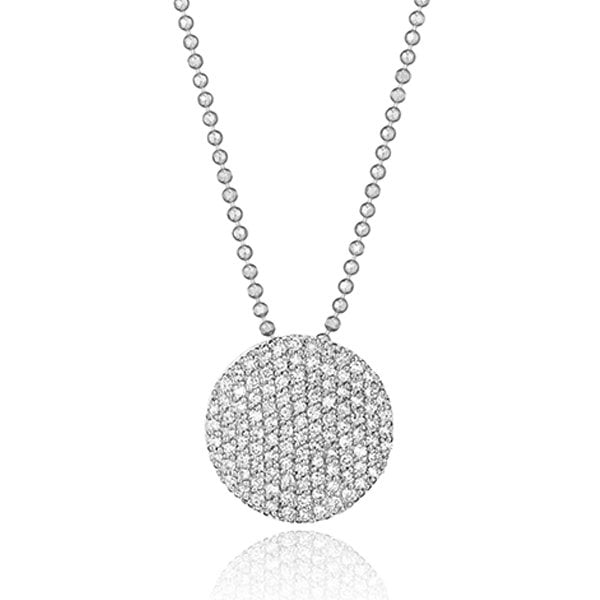 Phillips House "Affair" 14kt White Gold Diamond Infinity Necklace