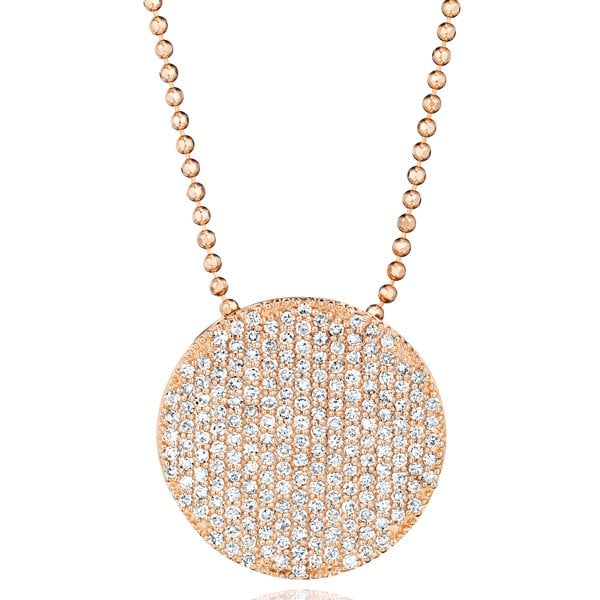 Phillips House "Affair" Infinity 14kt Rose Gold Large Diamond Necklace