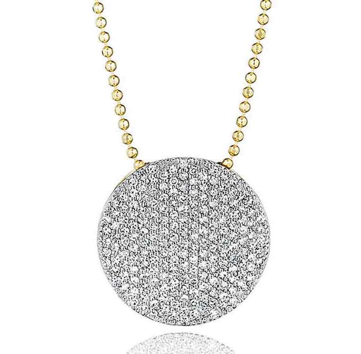 Phillips House "Affair" 14kt Yellow Gold Diamond Infinity Large Necklace