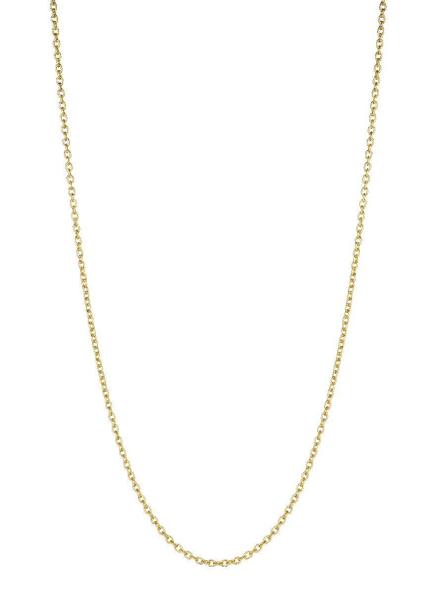 18kt Green Gold 18" Plain Chain