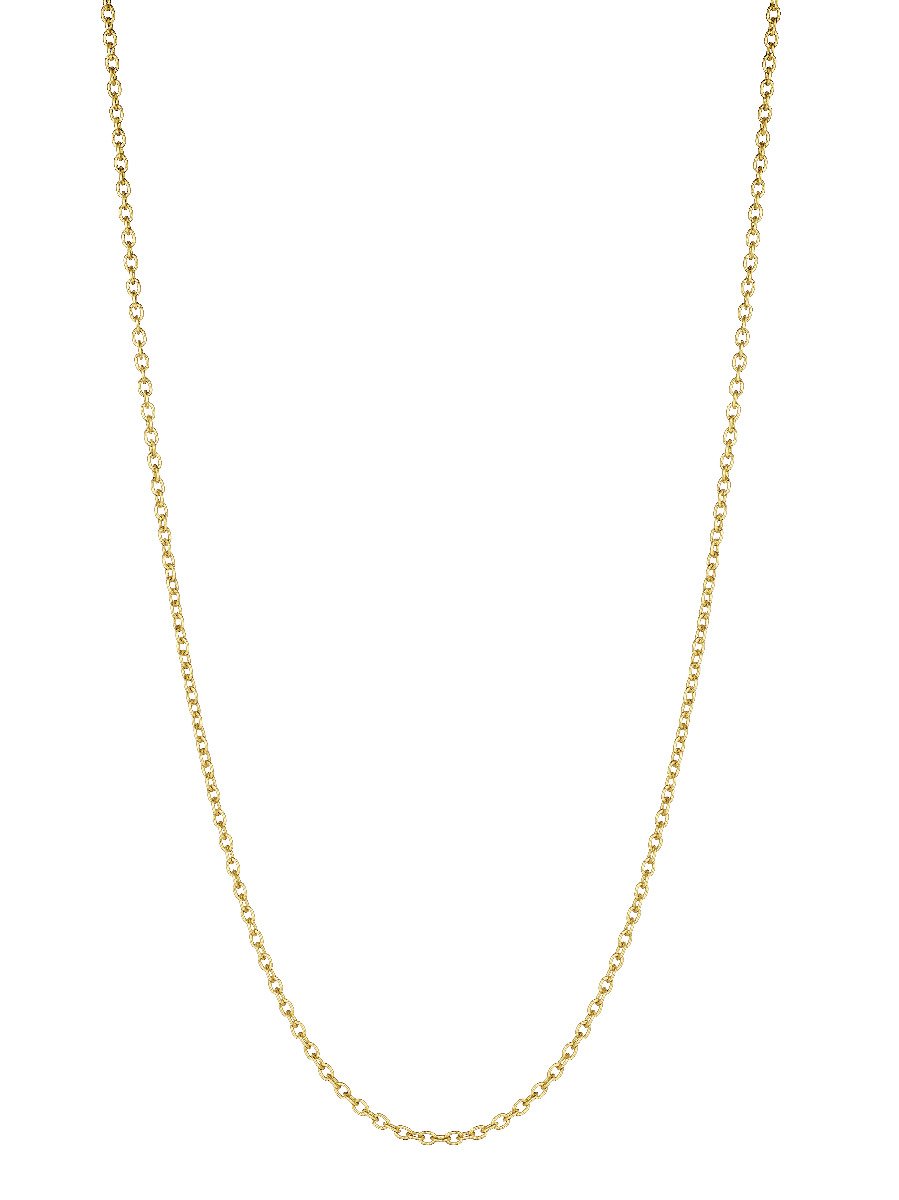 Penny Preville 18" Plain 18kt Green Gold Chain Necklace