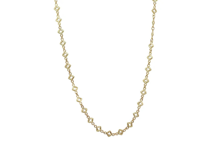 "Sueno" 18kt Yellow Gold Scroll 18" Necklace