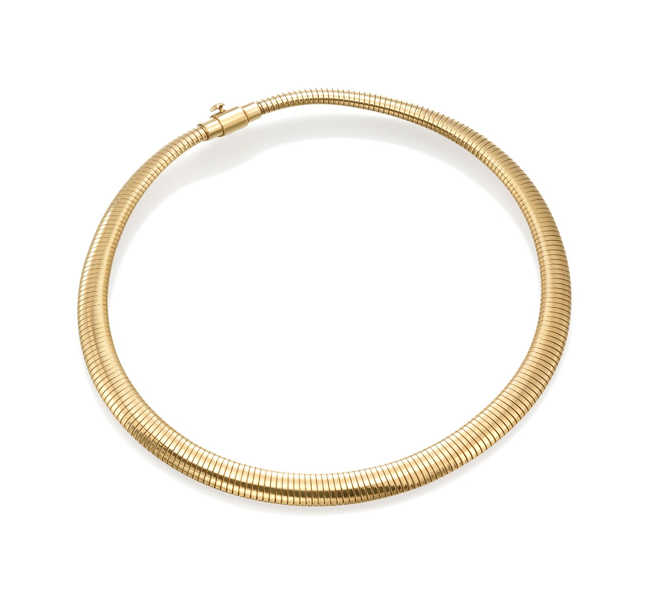 Retro Choker Necklace in 14kt Gold