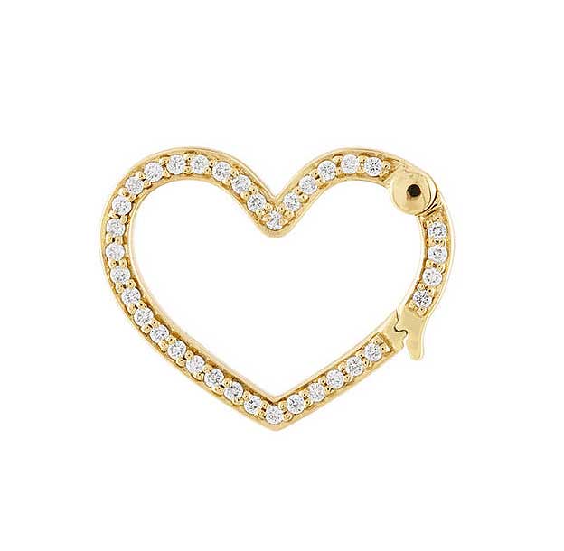 Heart Diamond Motif Lock Enhancer