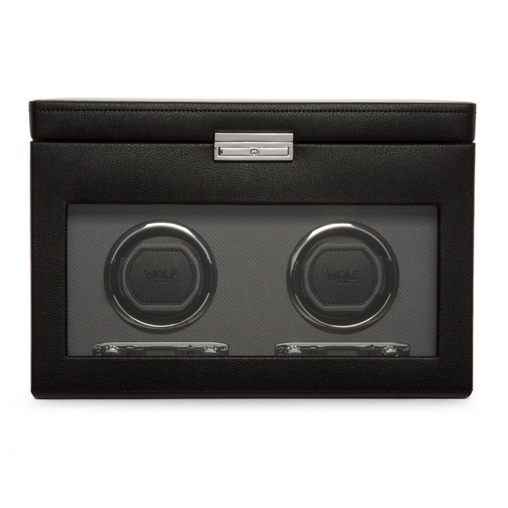 Wolf 1834 Double Watch Winder With Storage