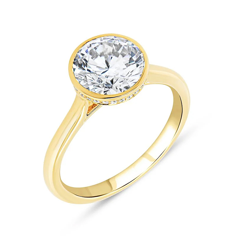 Louis Anthony "Alexandria" Diamond Engagement Ring in 18K Yellow Gold (6.5)
