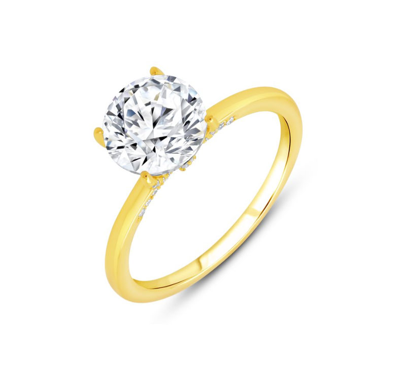 Louis Anthony Jewelers "Timeless" 14kt Yellow Gold Engagement Ring 