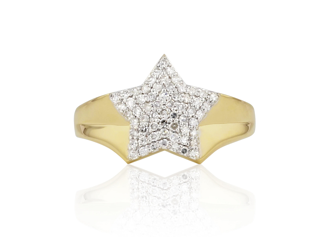 "Infinity" Diamond Star Ring