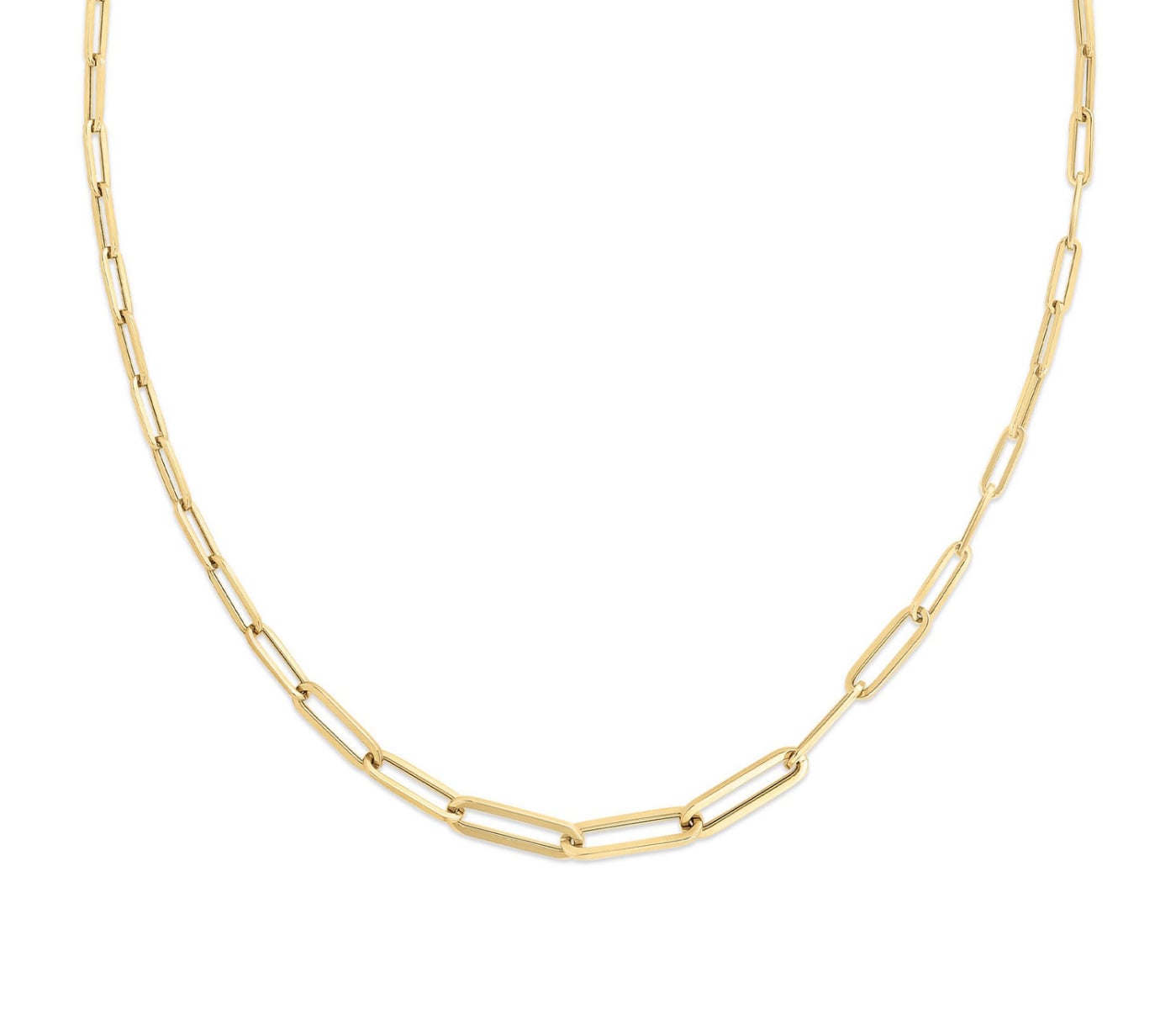 "Designer Gold” 18kt Yellow Link Chain