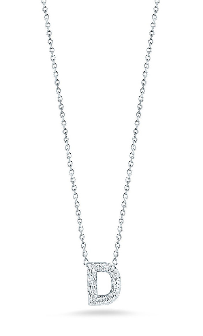 Roberto Coin "Tiny Treasures" Love Letter D in Diamonds