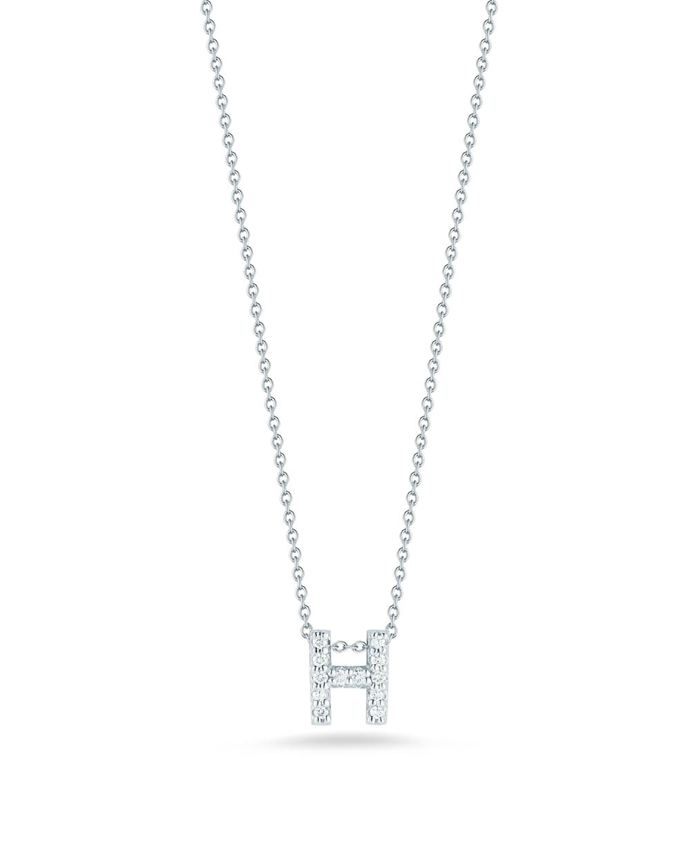 "Tiny Treasures" Love Letter H in Diamonds