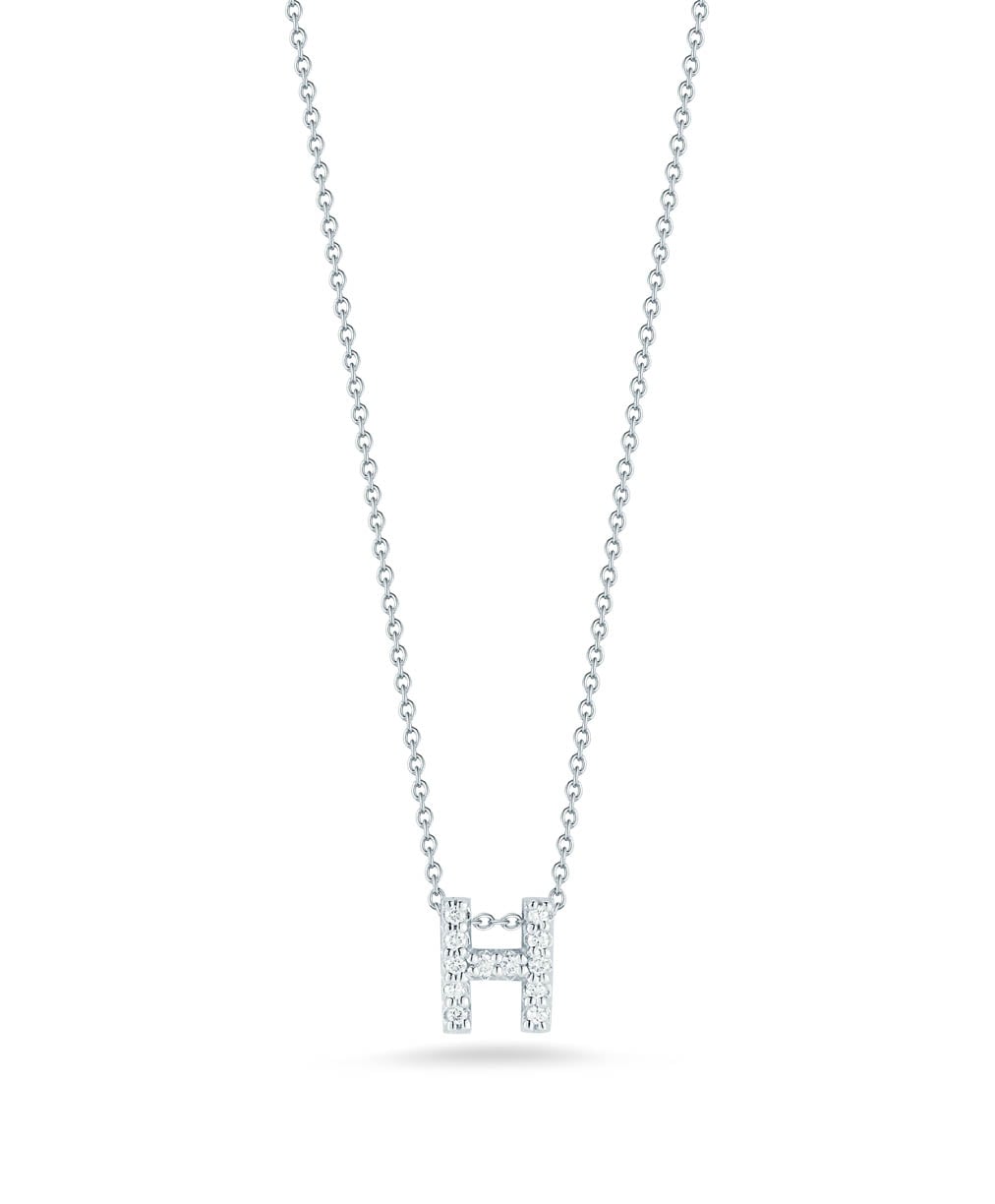 "Tiny Treasures" Love Letter H in Diamonds