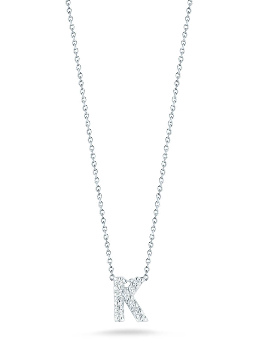 "Tiny Treasures" Love Letter K in Diamonds