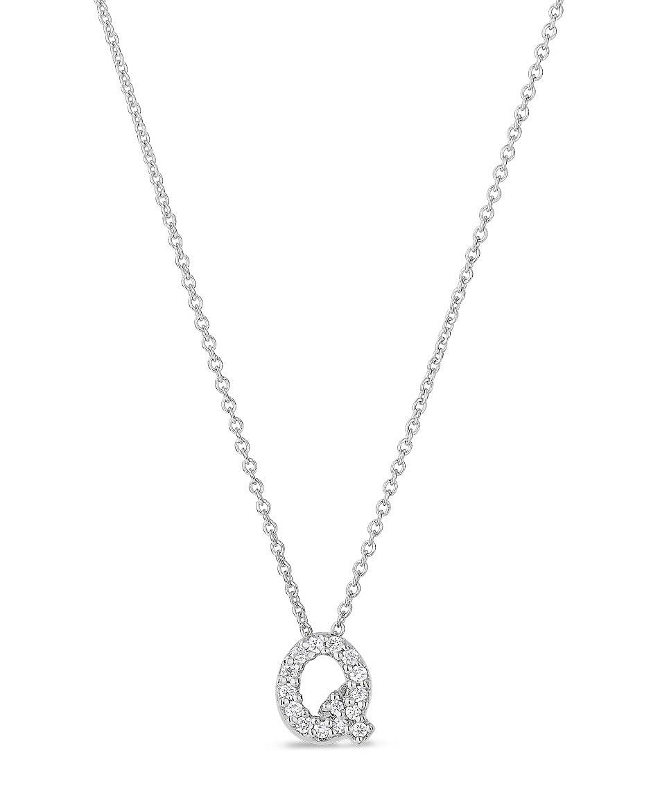 "Tiny Treasures" Love Letter Q in Diamonds