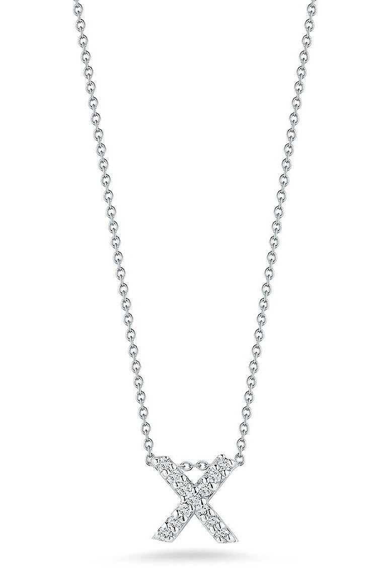 Roberto Coin "Tiny Treasures" Love Letter X in Diamonds