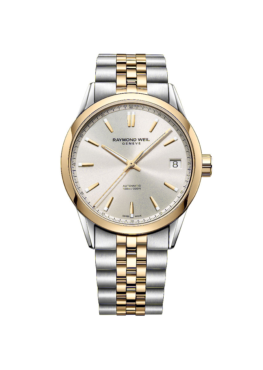 Men's Automatic Classic Two-Tone Yellow Gold Date Watch