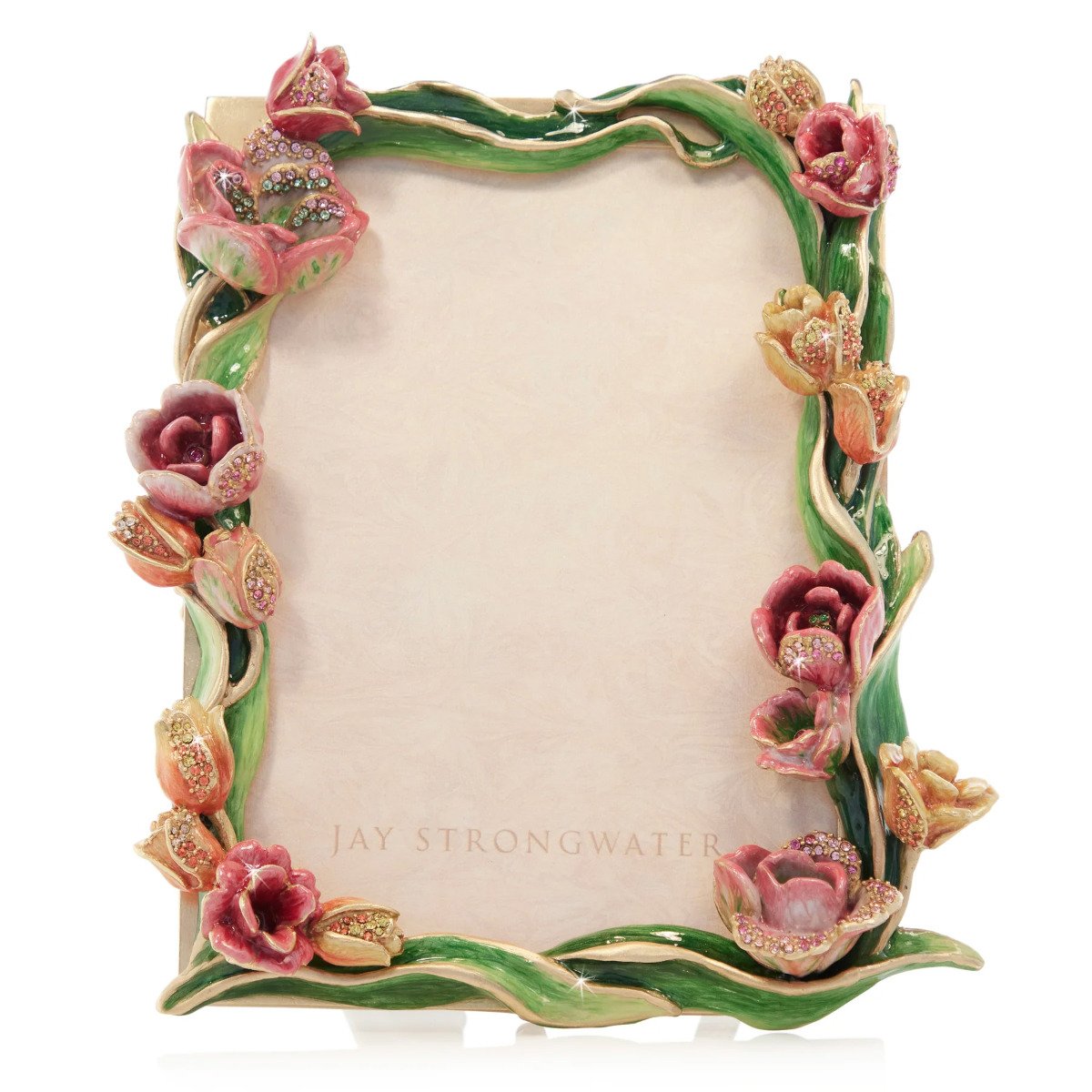 Jay Strongwater Evelyn Tulip 5" x 7" Frame - Bouquet 