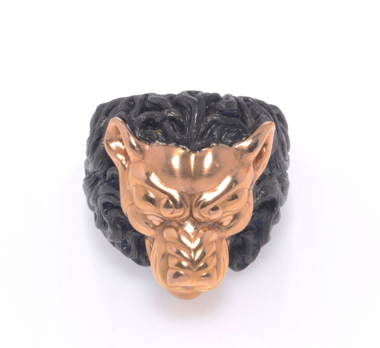 Stephen Webster Beasts of London ring in sterling silver and 18kt rose gold