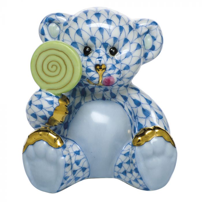 Herend Sweet Tooth Teddy - Blue