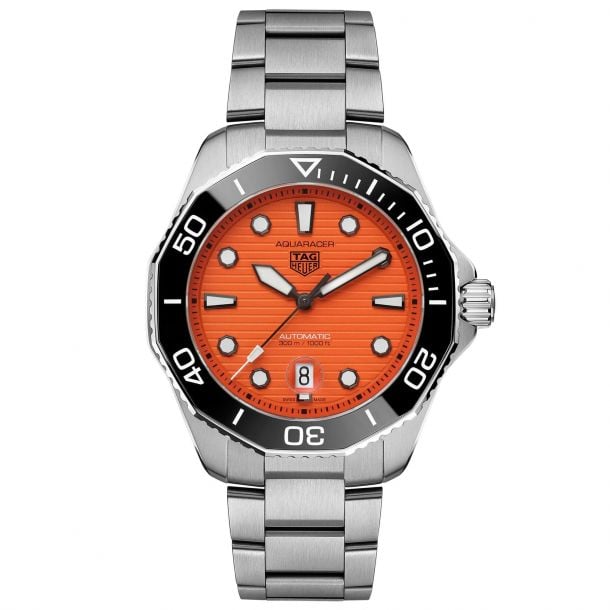 TAG Heuer Aquaracer Professional 300 Quartz Watch Orange Dial