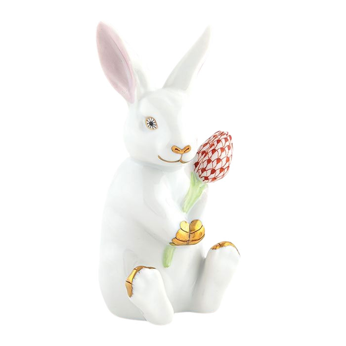 Blossom Bunny - White-Rust