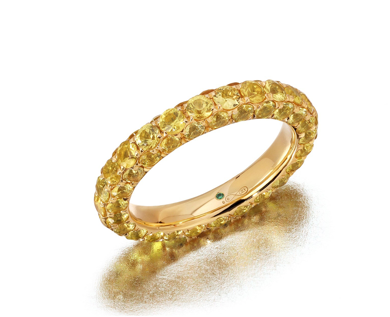 Graziela Gems Yellow Sapphire 3-Sided Band in 18kt Yellow Gold (7)