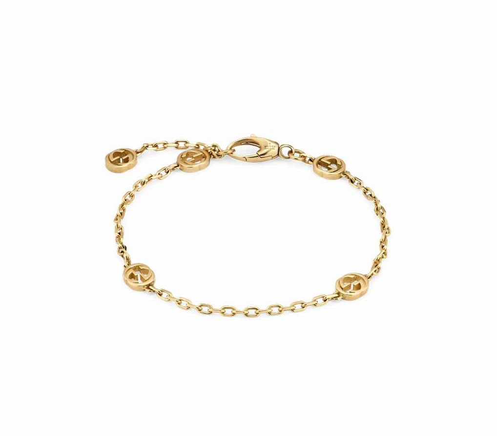 Gucci "Interlocking G" 18k Yellow Gold Bracelet