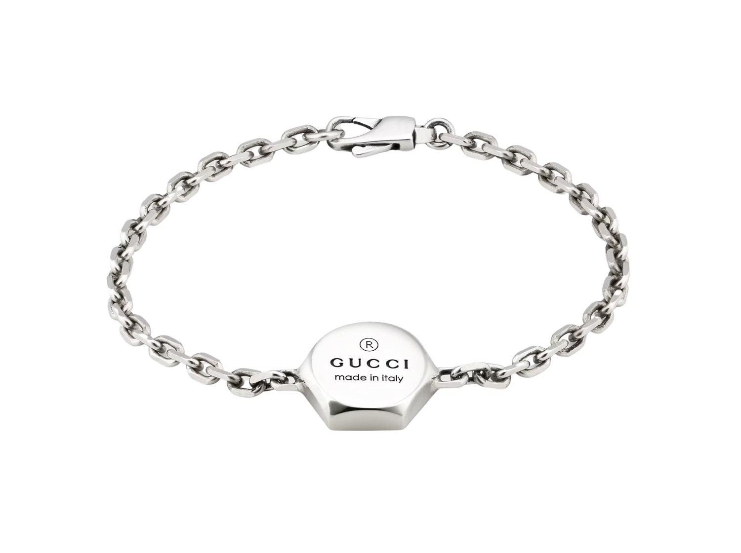 Gucci Sterling Silver Trademark Bracelet