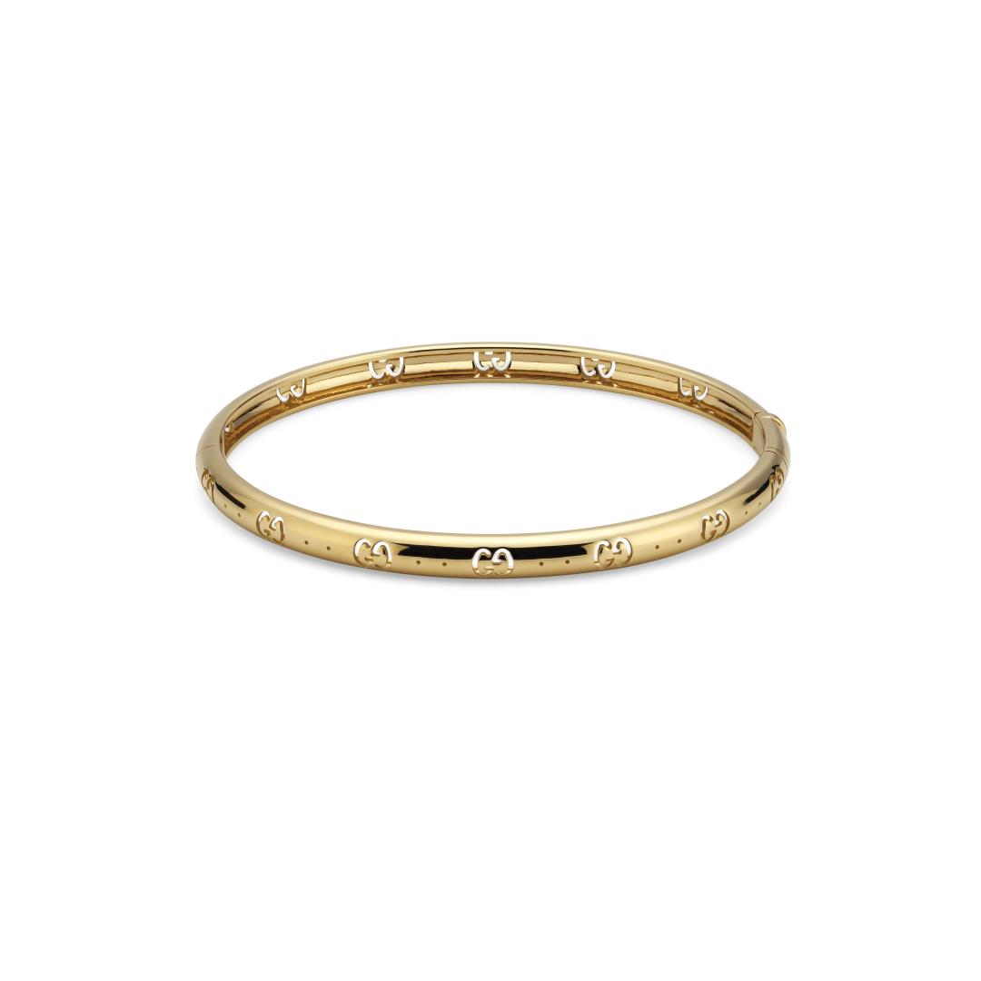 "Icon" 18kt Yellow Gold GG Bracelet
