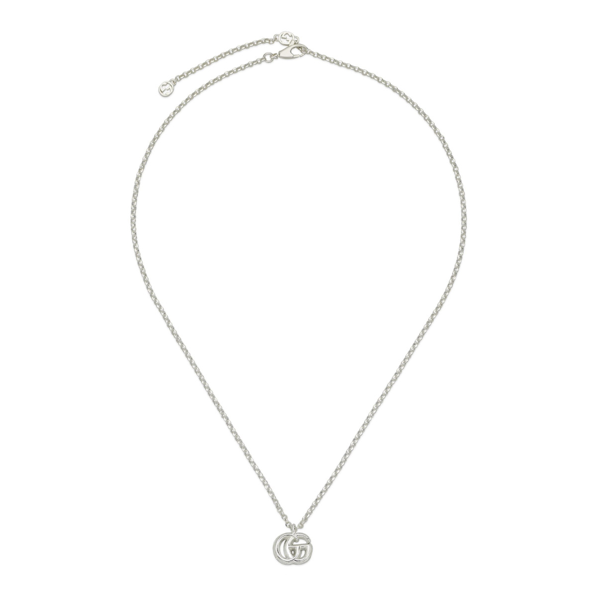 Gucci "GG Marmont" Sterling Silver Necklace