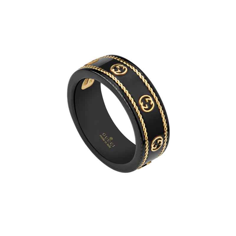 Gucci "Icon" 18kt Yellow Gold  Ring