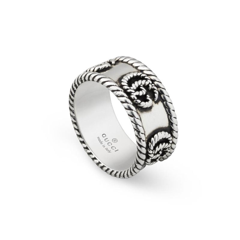 Gucci "GG Marmont" Sterling Silver Small Ring
