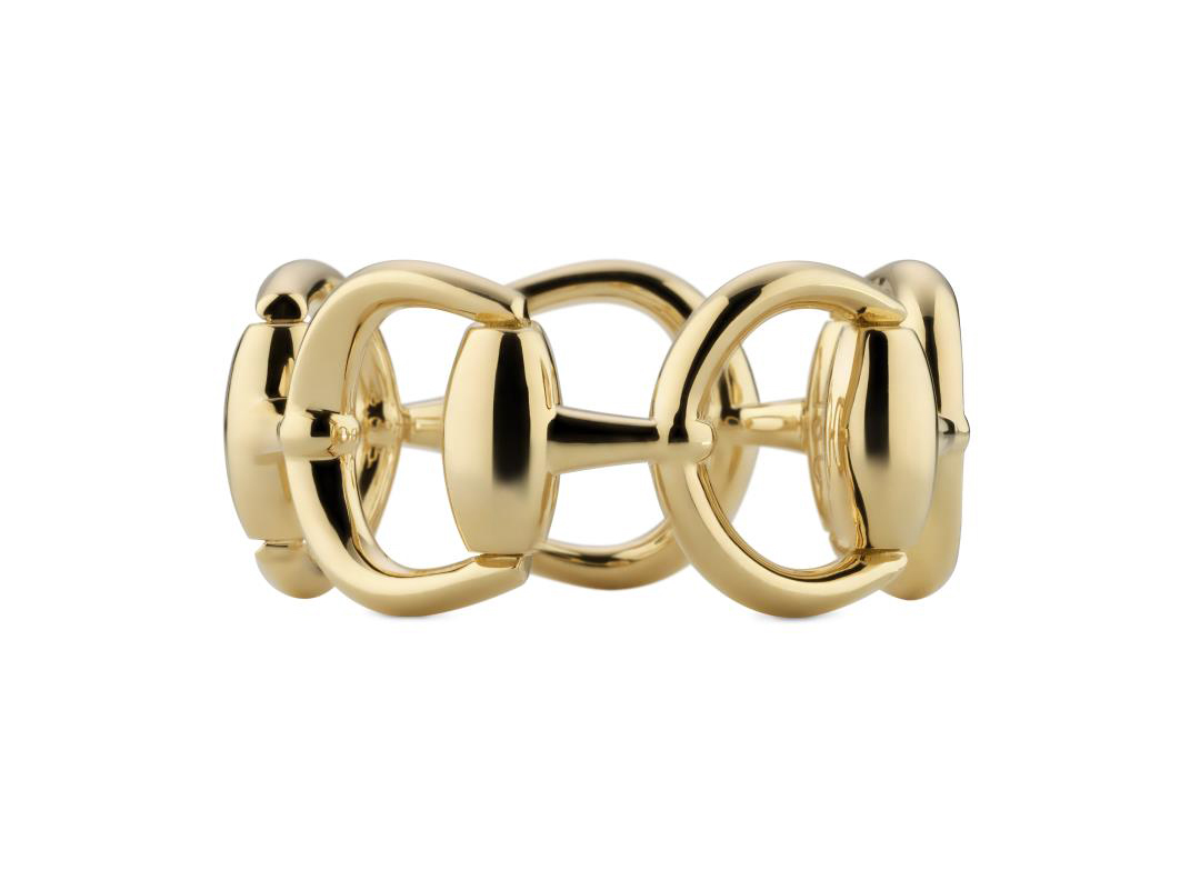 "Horsebit" 18kt Yellow Gold Ring (6.5)
