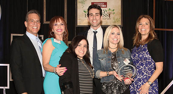 Louis Anthony Jewelers receives the Family Business Award from the Pittsburgh Business Times.
