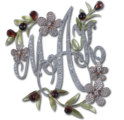 Pin Designed for Madeleine Albright by Lou Guarino, Louis Anthony Jewelers, Pittsburgh, PA.
