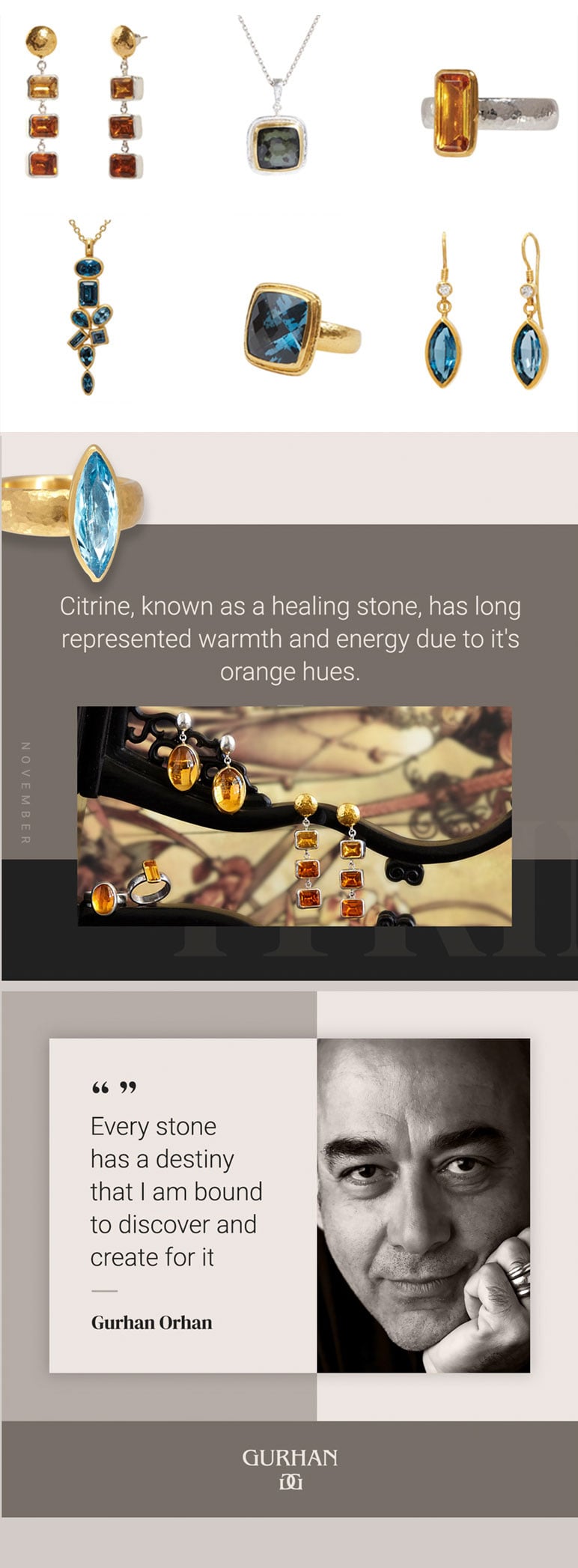 Gurhan Jewelry: November Citrine and Topaz