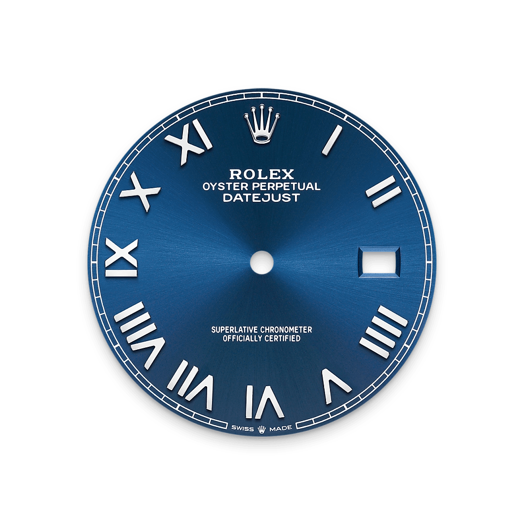 Bright blue dial