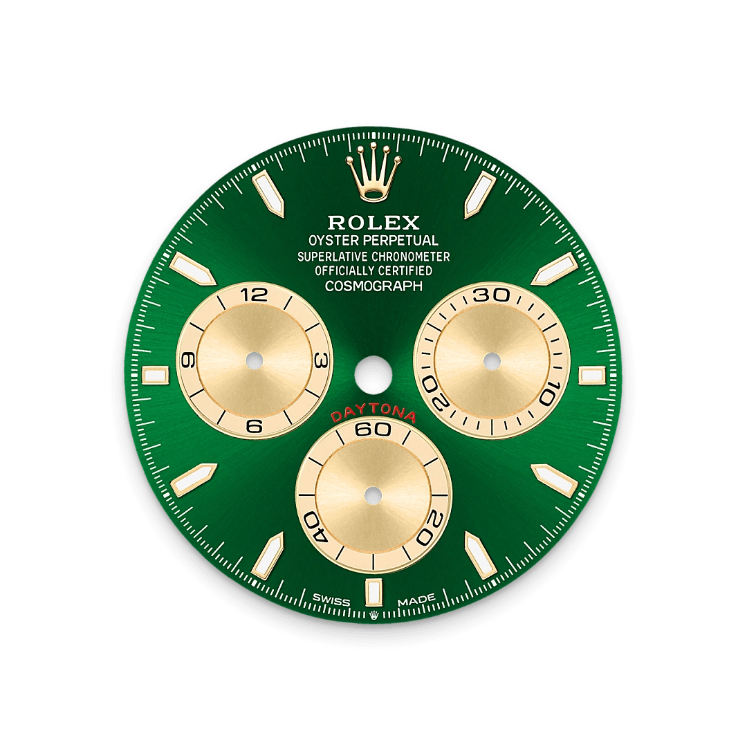 Bright green dial