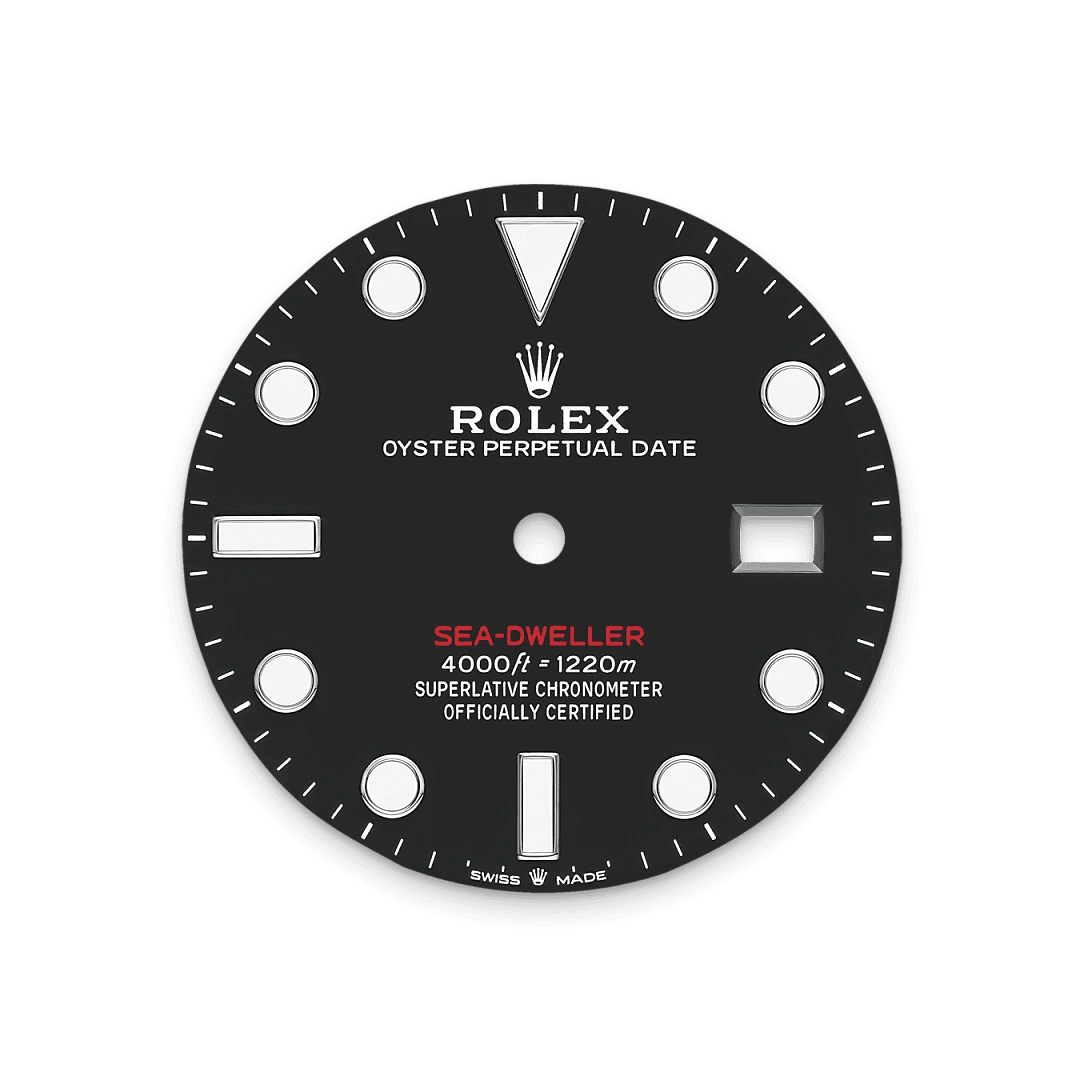 Intense black dial