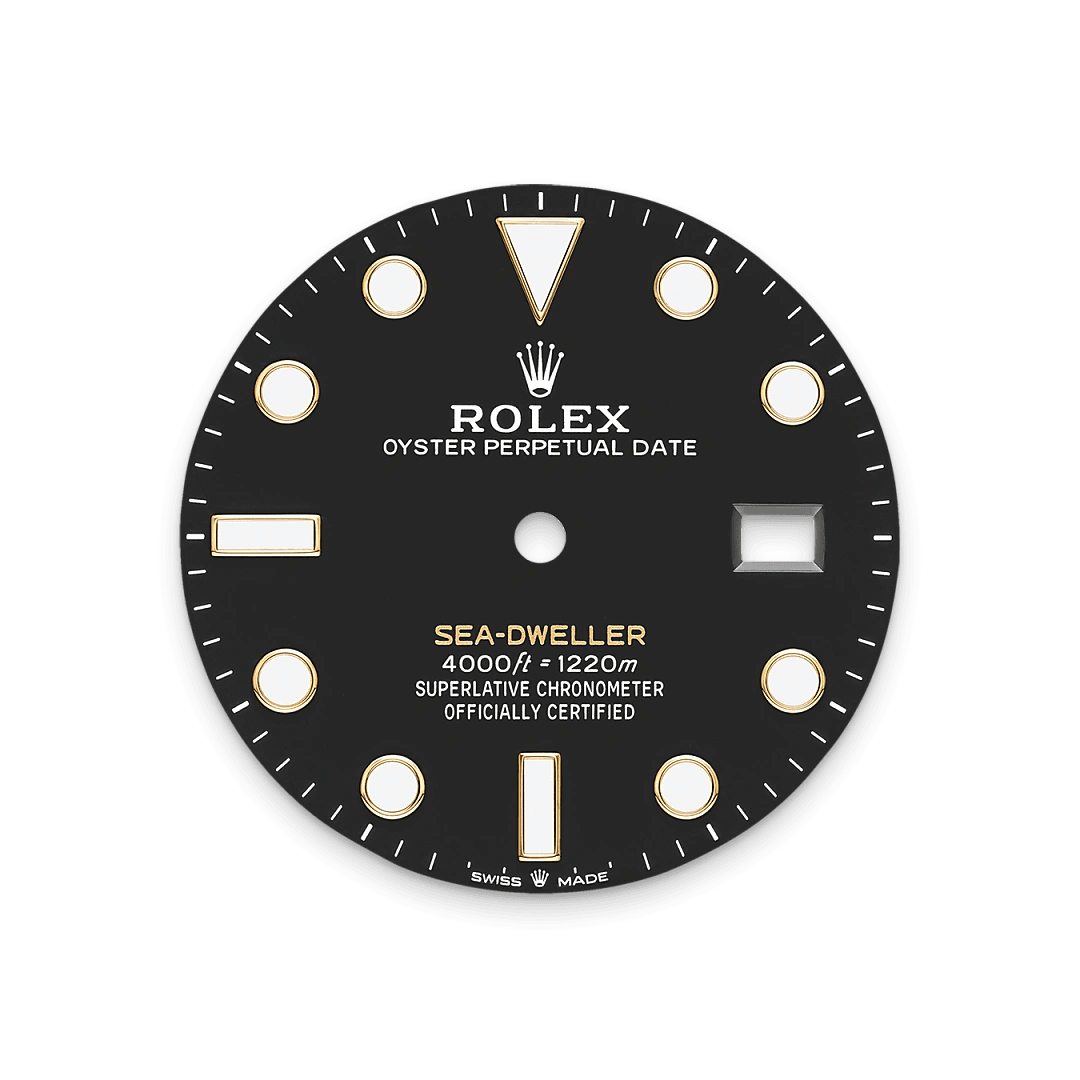 Intense black dial